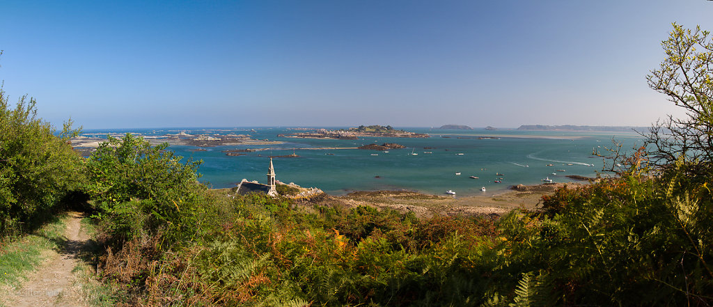Baie de Paimpol depuis la Croix des Veuves